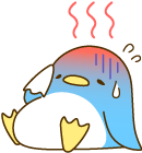 暑さにやられたペンギン