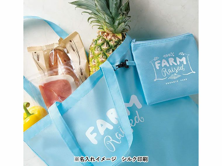 コンパクトバッグ(M)ポーチ付の名入れイメージ