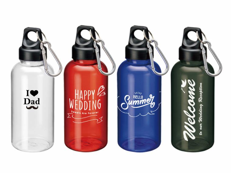 クリアマリンボトルの名入れイメージ画像