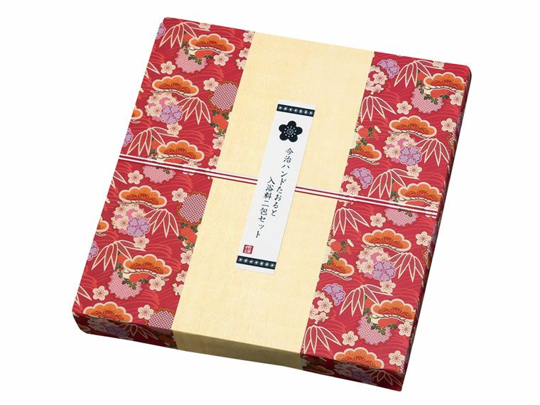 今治ハンドたおると入浴料二包セットの化粧箱