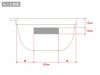 書き込める保存容器 280mlの名入れ範囲