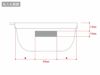 書き込める保存容器 400mlの名入れ範囲