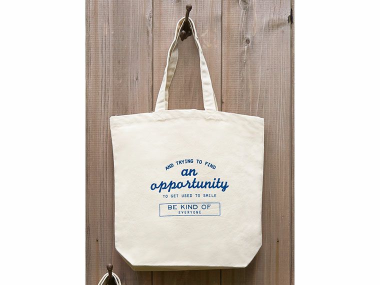 厚生地ラージコットントート(マチ付)の名入れイメージ画像