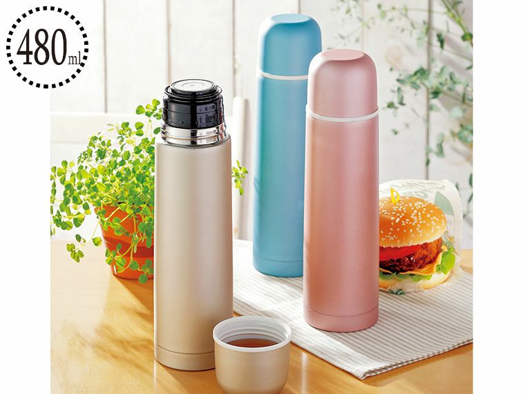 真空ステンレスボトル 480ml メタリック ノベルティ 販促品のセレクトショップ 販促マニア