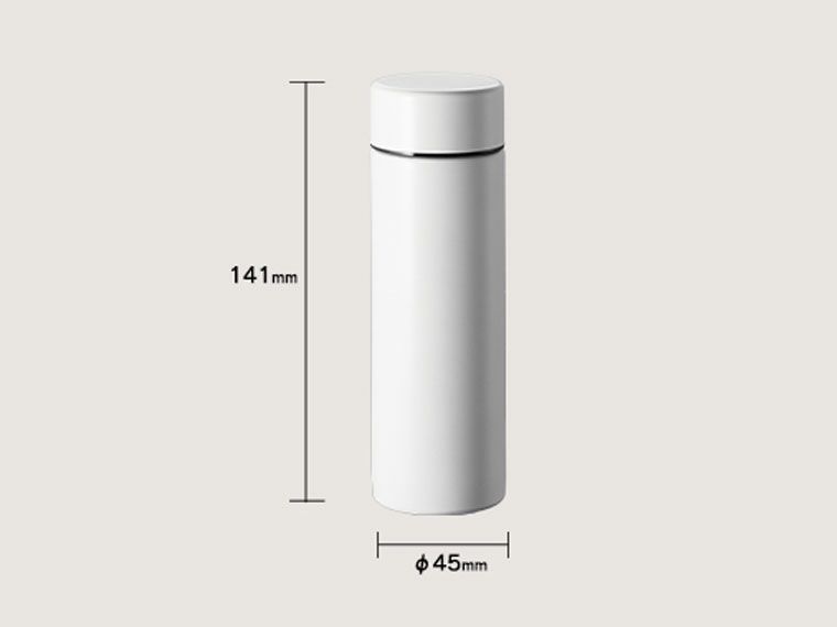 ポケットサーモボトル 130mlのサイズイメージ