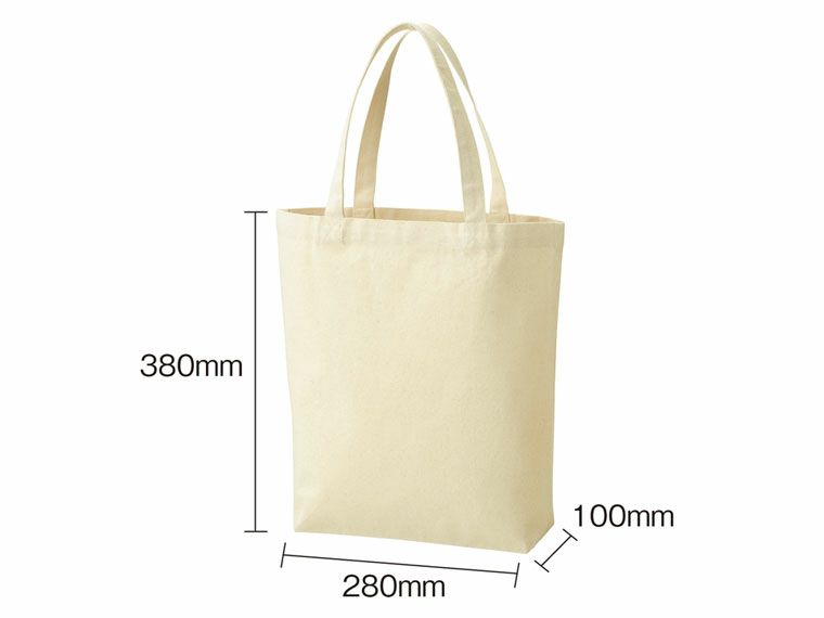 厚生地B4 コットントート（マチ付）のサイズ