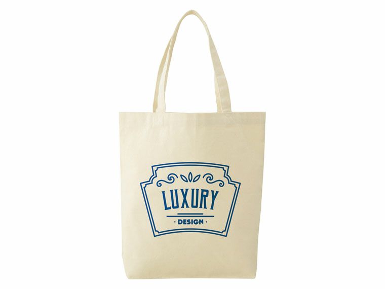 厚生地B4 コットントート（マチ付）の名入れイメージ