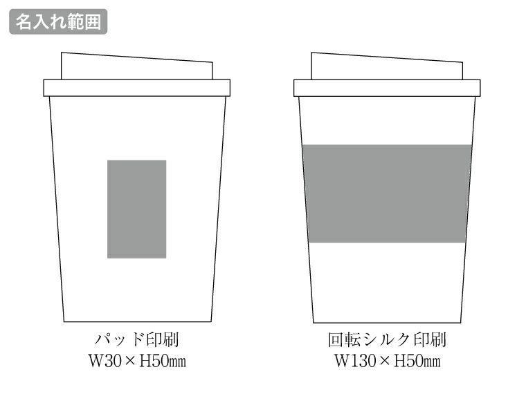 スフィア・バンブーファイバー二重構造タンブラーの名入れ範囲