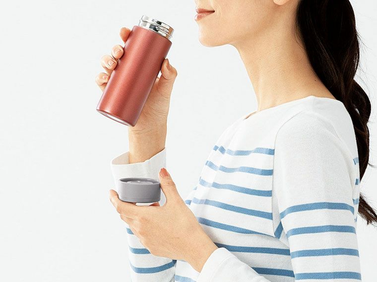 カラット　真空ステンレスマグボトル220mlのサイズイメージ