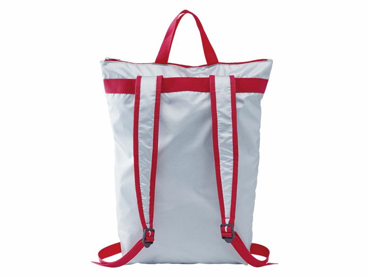 難燃加工折りたたみ非常用リュックの裏面