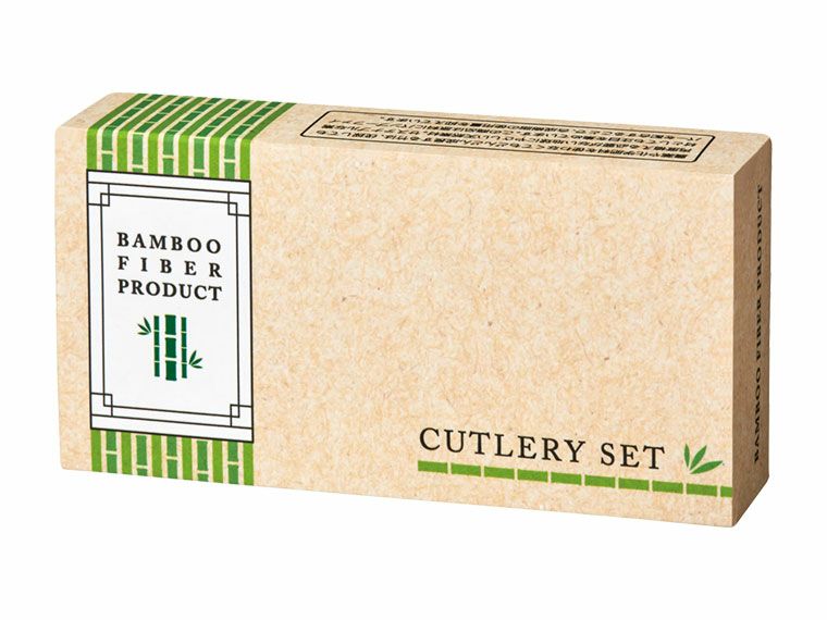 バンブーファイバー　携帯カトラリーセットの化粧箱