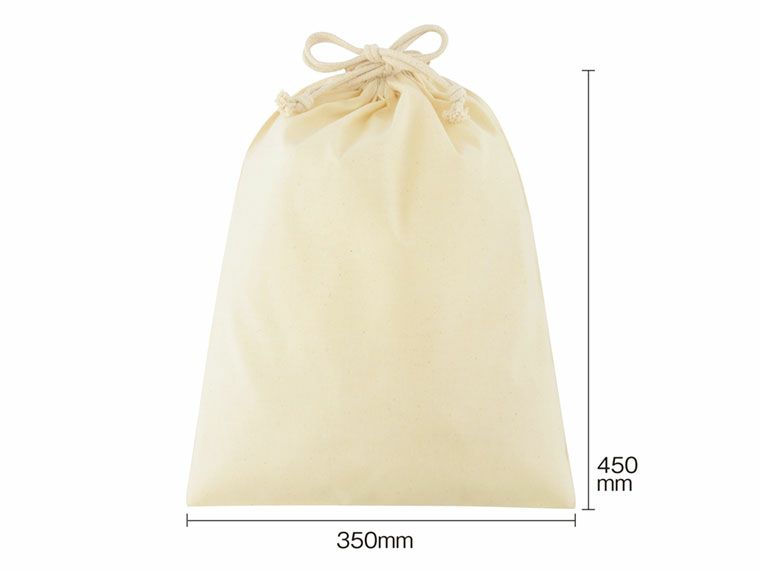 3.5オンス・コットン巾着（LL）の商品サイズ