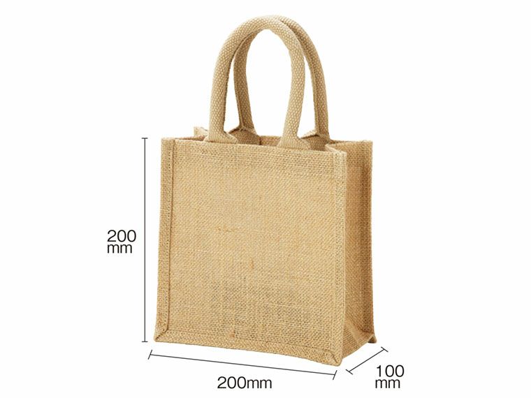 ジュートミニバッグの商品サイズ