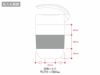 くるっとハンドルマグタンブラー410mlの名入れ範囲