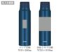 サーモス(THERMOS)FJK-1000保冷炭酸飲料ボトル1Lの名入れ範囲