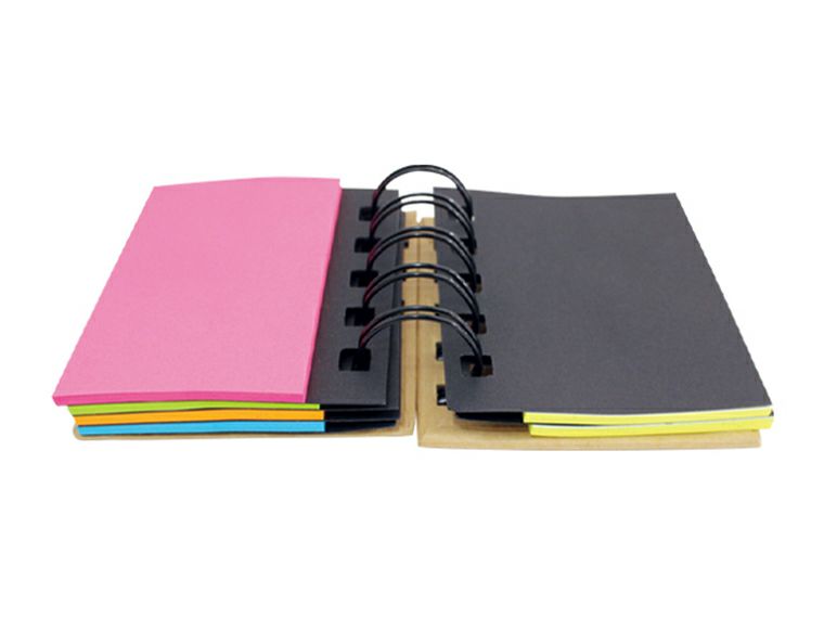 Wリングエコ付箋セットを広げた画像