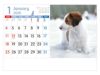 デスクドッグ 卓上カレンダー1月