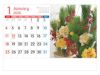 フラワーデスク 卓上カレンダー1月