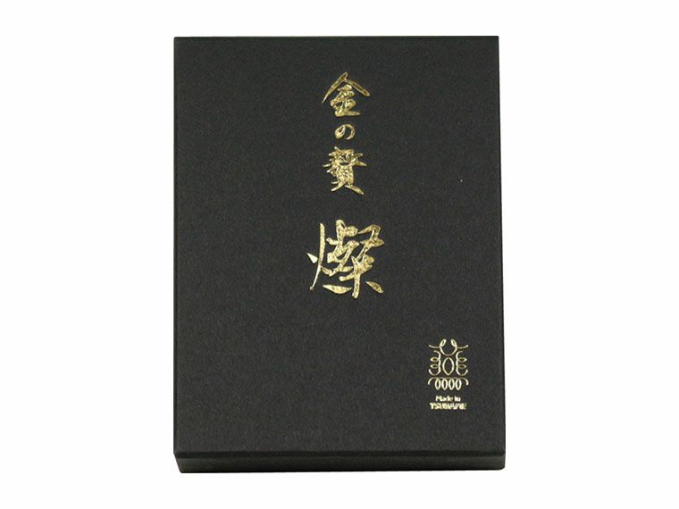 金の贅「燦」 ステンレスタンブラー小の化粧箱のロゴ