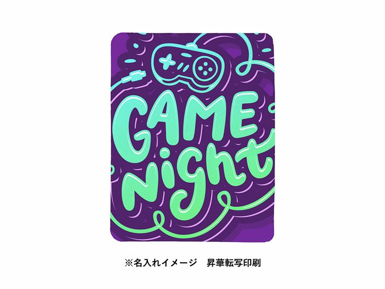 ソフトマウスパッド　スクエア　ホワイトの名入れイメージ画像