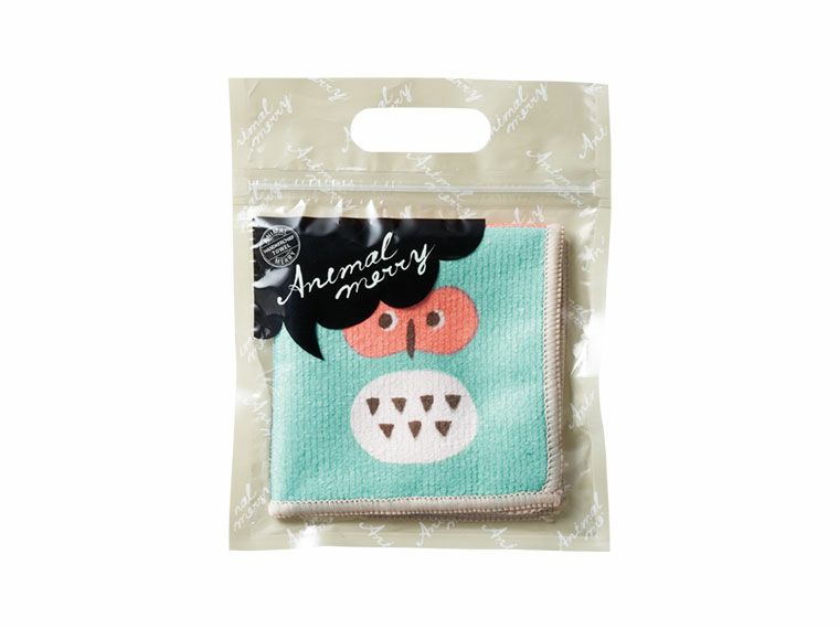 アニマルメリー　パネルハンカチタオルのパッケージ