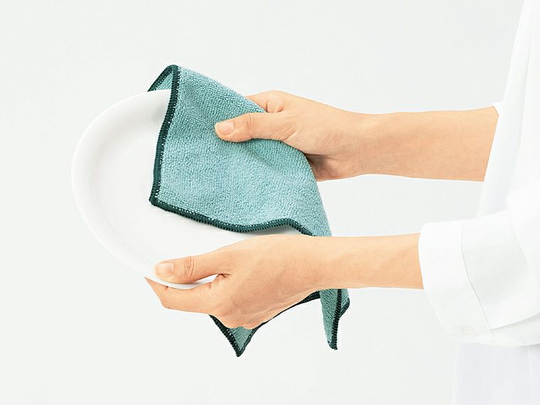 リンカ ペットボトルを再利用したマルチクロス３枚セットの使用例