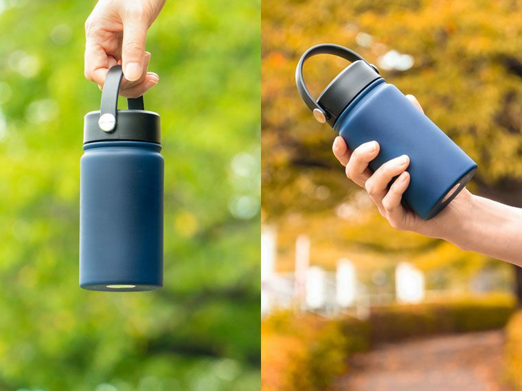 PREMO ハンドルサーモボトル350mlの手持ち画像