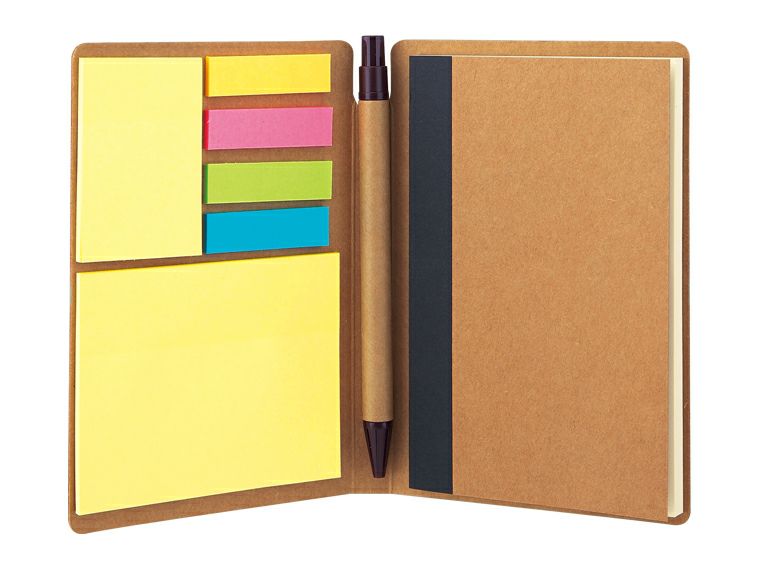 ハードタイプカバーA6ノート（付箋付き）の中身