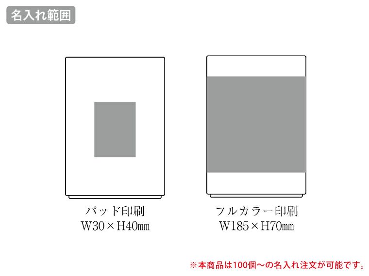白湯呑の名入れ範囲