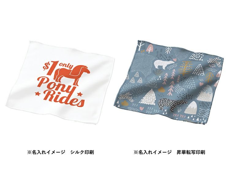 ピクチャースタイル　ハンドタオル　ホワイト名入れイメージ