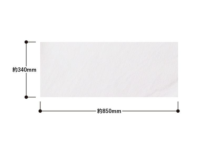 コットンWフェイス　フェイスタオル商品サイズ