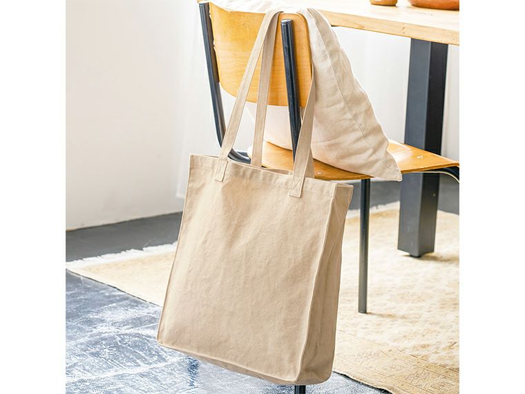 ライトウォッシュキャンバススクエアトート商品イメージ