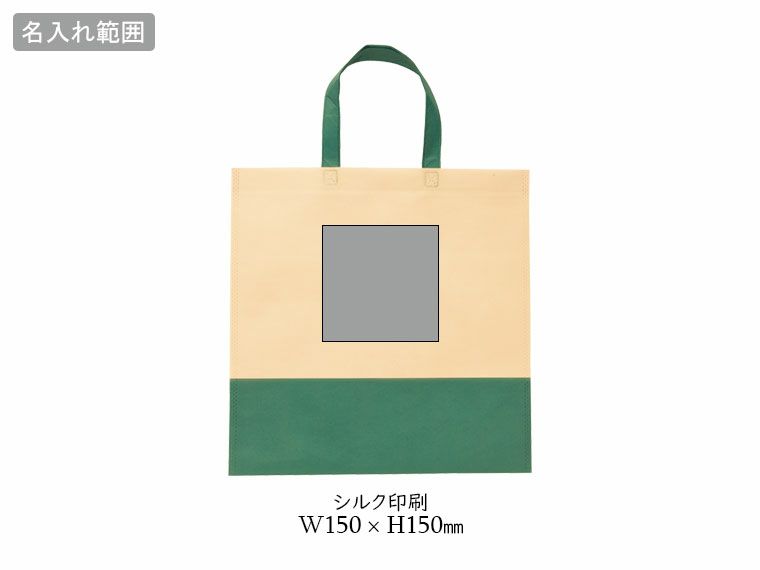 ザ・バッグ（再生PETトートタイプ）#sustainableの名入れ範囲