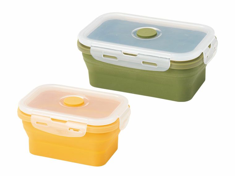 折りたたみシリコン保存容器 大小2個組のイメージ画像