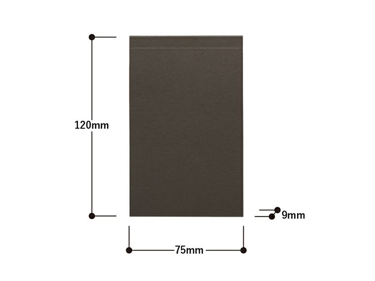 ボタニカルリサイクルA7メモパッド商品サイズ