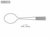 TC-13 Made in TSUBAME　槌目デザートスプーン DSの名入れ範囲