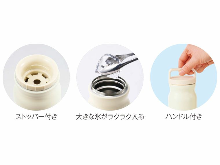 ハンドル付きストッパーボトル750mlの仕様説明