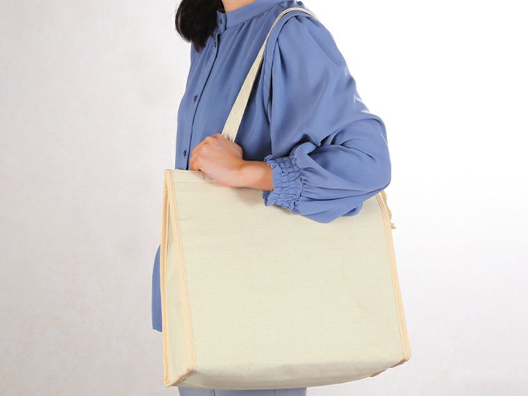 ナチュラル・保冷温スクエアビッグバッグ使用イメージ