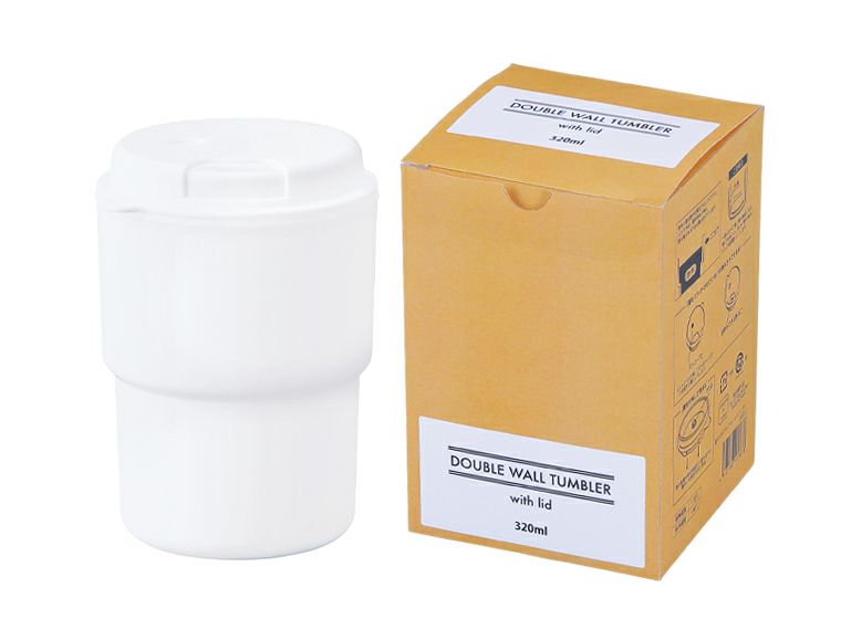 蓋付きダブルウォールタンブラーパッケージ姿
