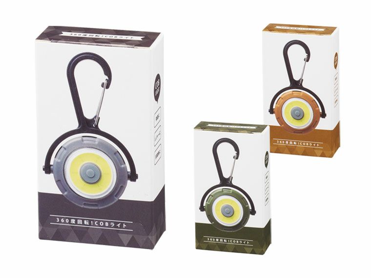 360度回転！COBライトの化粧箱