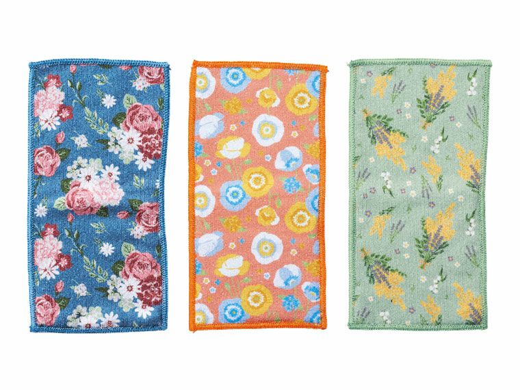 フェリテ　ポケットハンカチの3色柄