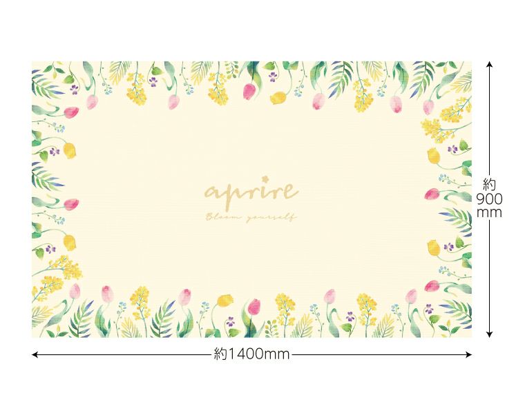 キャプテンスタッグ アプリール ソフトクッションレジャーシート140×90cm商品サイズ