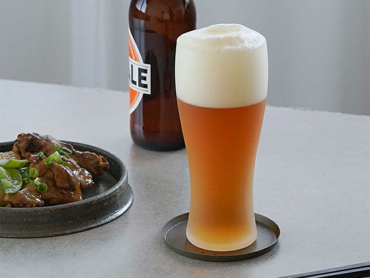 東洋佐々木ガラス泡立つビヤグラス タンブラー 360ml使用イメージ