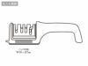 ハサミも研げる4連式シャープナーの名入れ範囲