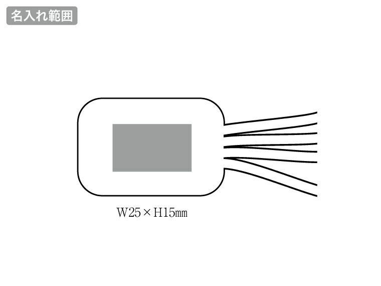 USB　3WAYコネクターの名入れ範囲