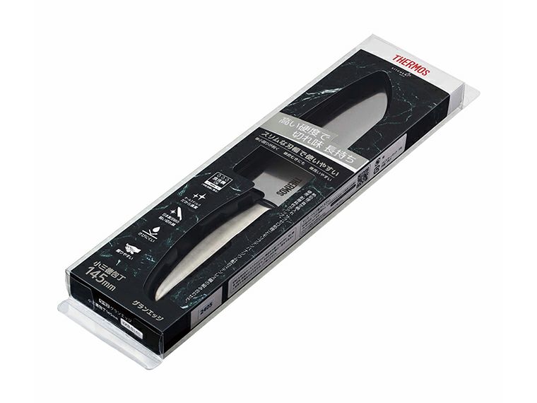 サーモス(THERMOS)KKB-S145グランエッジ 小三徳包丁145mmパッケージ姿