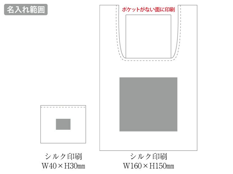 Re:PETポータブルバッグmini名入れ範囲