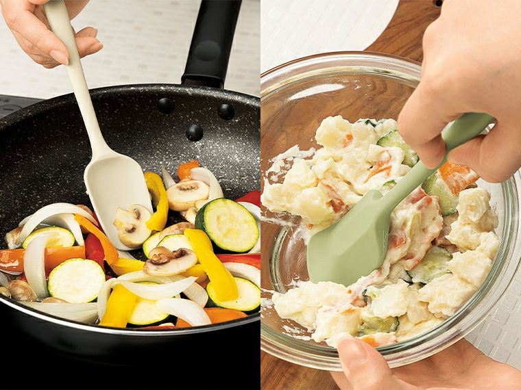 レセッタ／シリコン調理スプーン使用イメージ