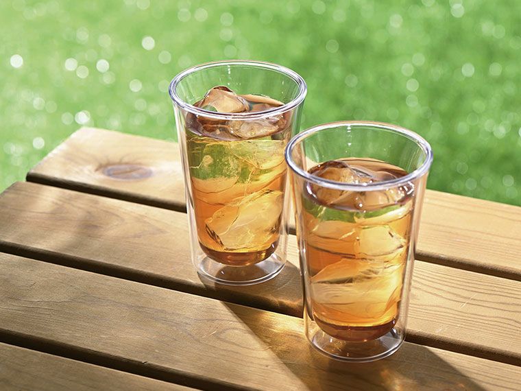 冷たい飲み物も結露しにくい