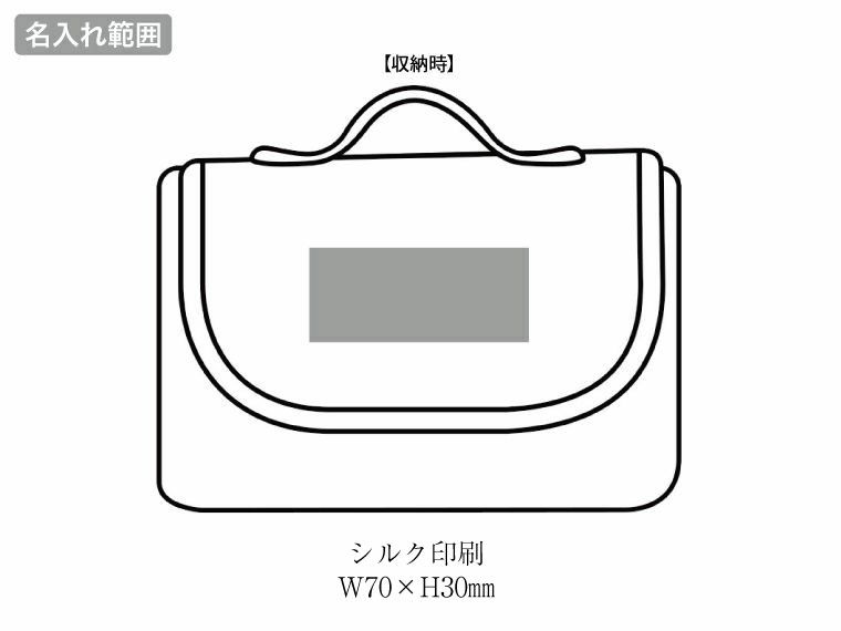 キャンプス　ネイティブレジャーシート名入れ範囲